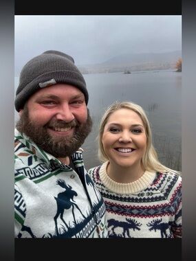 🫎EUC Kiel James Patrick cozy cabin moose sweater dress